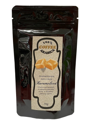 Aromatizovaná mletá káva 70 g - KARAMELOVÁ