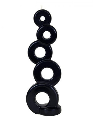 Alusi Candles SOMA BLACK, víceplamínková svíčka, 27,5 cm