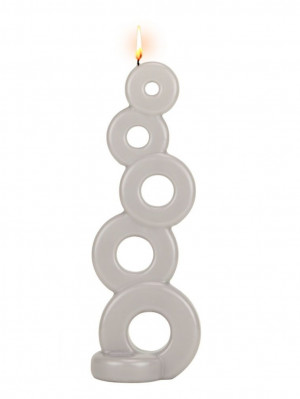 Alusi Candles SOMA GREY, víceplamínková svíčka, 27,5 cm