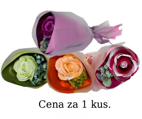 SALSA Mýdlový květ růže kytice 1x8g, 4 barevné variace / cena 1ks
