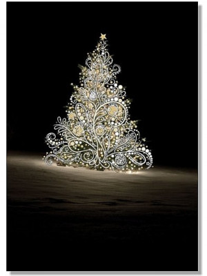 Luxusní přání MC042 BUG ART - WHITE TREE