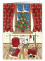 náhled Luxusní přání QP 6371 ADVENTNÍ KALENDÁŘ, Santa se obléká