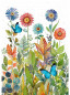 náhled Luxusní přání P004 BUG ART - BUTTERFLY FLOWERS