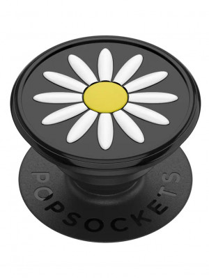 PopSockets PopGrip Gen.2, Festival Daisy Black, 3D kopretina na černém podkladu