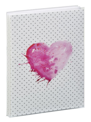 Hama album soft LAZISE 10x15/24 růžové srdce