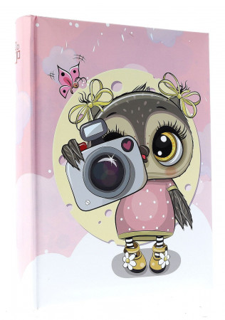 detail Fotoalbum 10x15/200 Gedeon CAMERA OWL pink