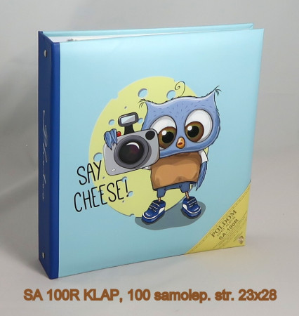 detail Fotoalbum samolepicí 100stran SA-100 Poldom KLAP modré