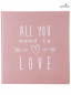 náhled Fotoalbum klasické 30x31cm Goldbuch 27084 ALL YOU NEED IS LOVE růžové