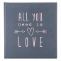 náhled Fotoalbum klasické 30x31cm Goldbuch 27085 ALL YOU NEED IS LOVE šedé