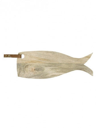 detail Bastion Collections dřevěné prkénko NATURAL ryba 50 cm