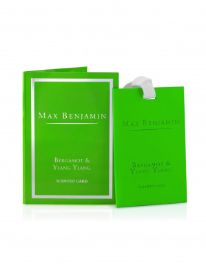 Max Benjamin CLASSIC - BERGAMOT & YLANG YLANG vonná karta 1 ks, 8 x 11,5 cm