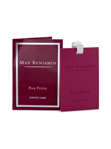 Max Benjamin PINK PEPPER vonná karta 1 ks, 8 x 11,5 cm
