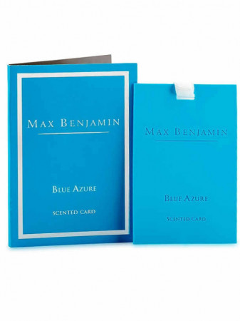 detail Max Benjamin BLUE AZURE vonná karta 1 ks, 8 x 11,5 cm