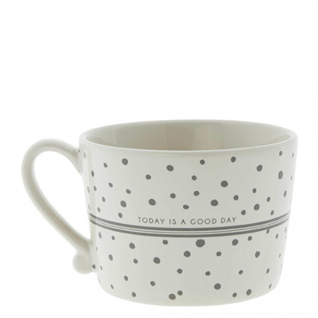 detail Bastion Collections Hrnek SMILE/DOTS in grey, 300 ml