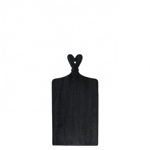 Bastion Collections TRAY BLACK HEART široké prkénko, 44,5x22,5x2,3cm