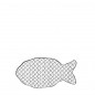 náhled Bastion Collections Talířek RYBA FISH in black 19x10cm (LI/FISH PL 002BL)