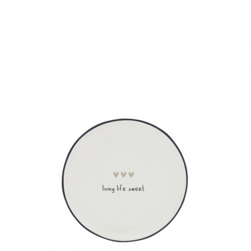 Bastion Collections Mini talířek LIVING LIFE SWEET in B/T, 9cm