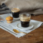 náhled Bastion Collections 2x ESPRESSO GLASS HEARTS in black 6,2x4,4cm /2ks