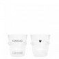 náhled Bastion Collections 2x ESPRESSO GLASS - SHOT OF LOVE in black, 6,2x6,6cm