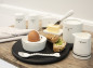 náhled Bastion Collections Servírovací miska na vajíčko in black, 9x2,5cm (LI/EGG SERV)