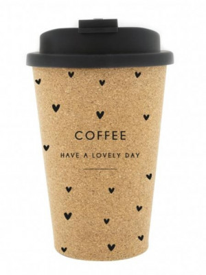 Bastion Collections Hrnek Coffee ToGo - COFFEE HAVE A LOVELY DAY, 9x14,5cm