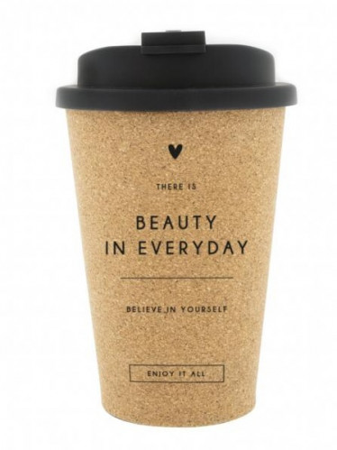 Bastion Collections Hrnek Coffee ToGo - BEAUTY A EVERYDAY, 9x14,5cm