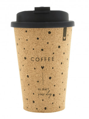 Bastion Collections Hrnek Coffee ToGo COFFEE to start your day, 9x14,5cm