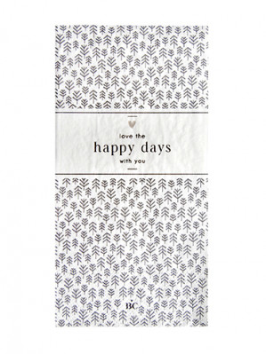 Bastion Collections Papírové ubrousky TREE HAPPY DAYS, 10x20cm, 16 ks