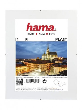 detail Clip rám Hama průhledný plast 40x50cm POUZE OSOBNÍ ODBĚR