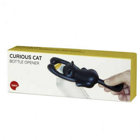 detail Balvi - Otvírák KOČKA, Curious Cat, plast/kov, 2,6x16,8x5,5cm