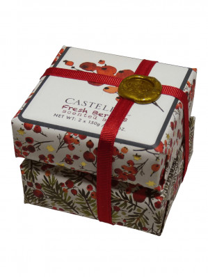 Castelbell FRESH BERRIES set luxusních mýdel, 2x 150 g