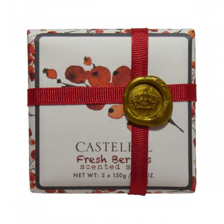 detail Castelbell FRESH BERRIES set luxusních mýdel, 2x 150 g