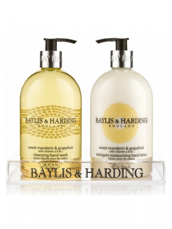 detail Baylis&Harding Tekuté mýdlo+krém - Mandarinka & grapefruit, 2x 500 ml