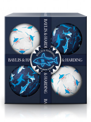 Baylis & Harding SHARK šumivé koule do koupele 4ks