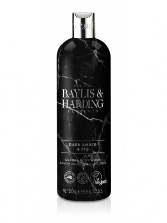 detail Baylis&Harding DARK AMBER & FIG, sprchový gel 500 ml