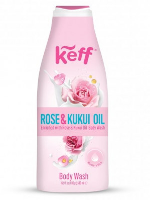 Keff Mycí gel - Růže a kukui olej, 500ml