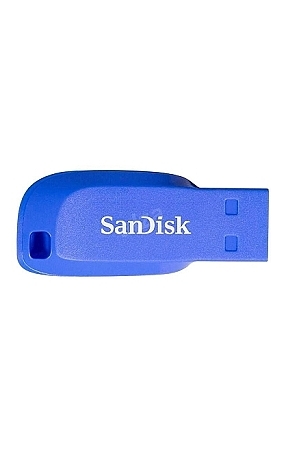 detail SanDisk FlashPen-Cruzer Blade 16 GB elektricky modrá