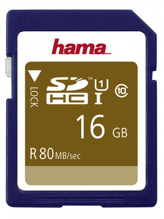 detail Hama SDHC 16 GB Class 10, UHS-I 80 MB/s