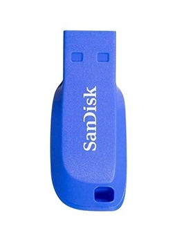 detail SanDisk FlashPen-Cruzer Blade 32 GB elektricky modrá