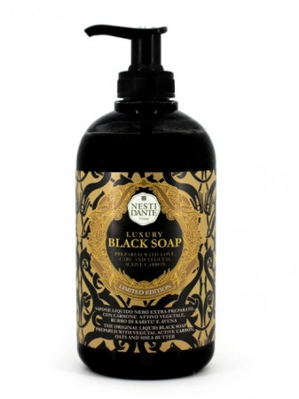 detail Nesti Dante LUXURY BLACK SOAP, tekuté mýdlo 500 ml