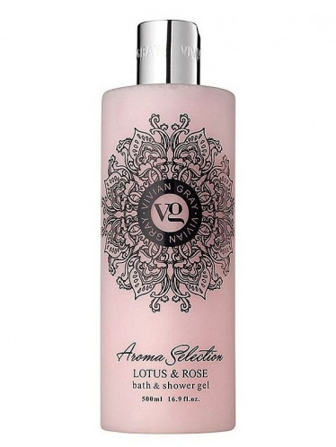 Vivian Gray AROMA SELECTION Lotus & Rose, sprchový gel 500 ml
