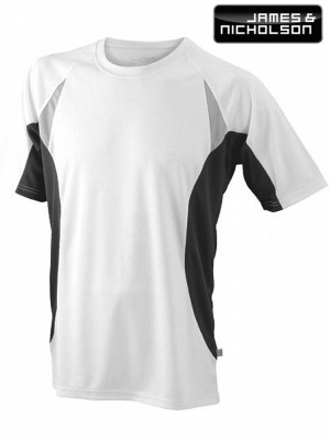 FOTODÁRKY: Foto-tričko J&N pánské BĚŽECKÉ bílo-černé velikost XL