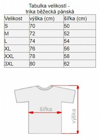 detail FOTODÁRKY: Foto-tričko J&N pánské BĚŽECKÉ bílo-černé velikost XL