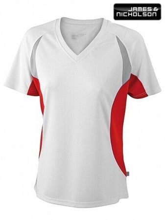 detail FOTODÁRKY: Foto-tričko J&N dámské BĚŽECKÉ bílo-červené velikost XXL