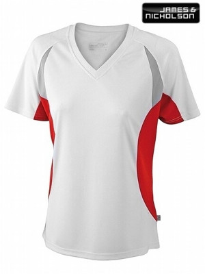 FOTODÁRKY: Foto-tričko J&N dámské BĚŽECKÉ bílo-červené velikost M