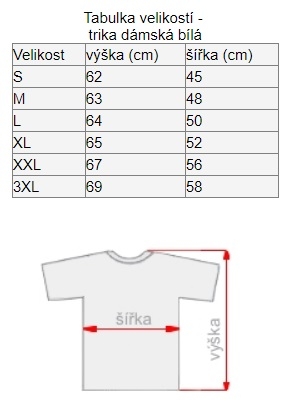 detail FOTODÁRKY: Foto-tričko J&N dámské bílé velikost XL