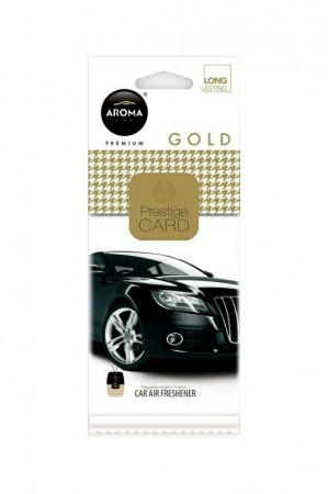 detail AROMA CAR PRESTIGE CARD GOLD