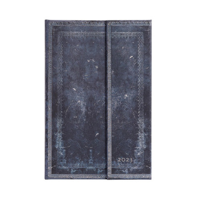 Paperblanks Diář týdenní MAXI 2023 vertical - Inkblot, Old Leather Collection