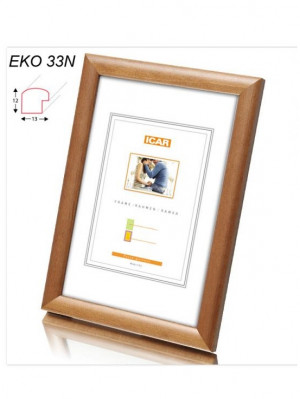 Rámeček dřevěný EKO 33N 9x13 středně hnědý