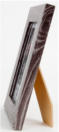 detail Rámeček NARVIK 10x15 cm, tmavě hnědý melír, dřevo MDF